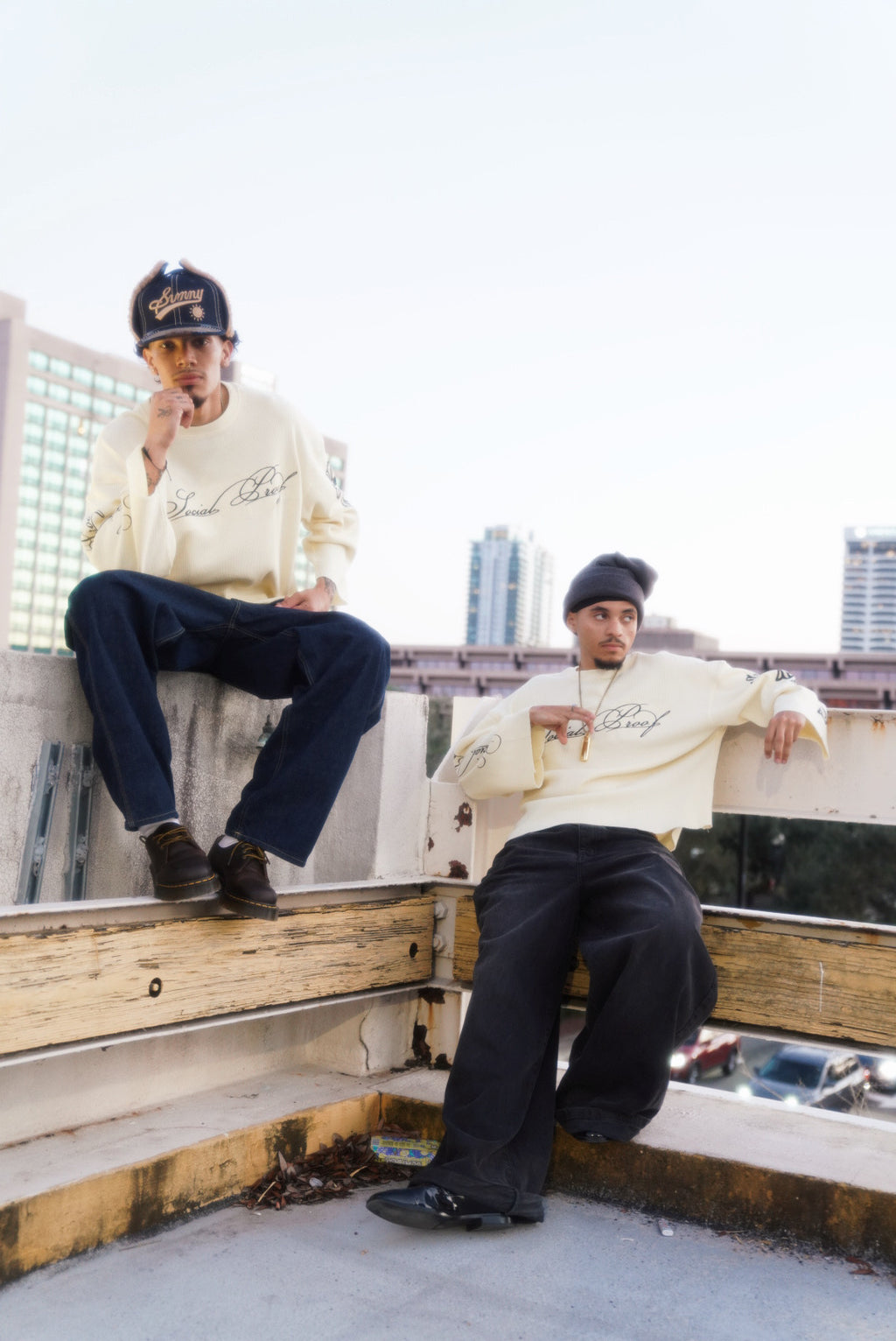 SOCIALPROOF "THE SOCIAL CROSS THERMAL" LONG SLEEVE