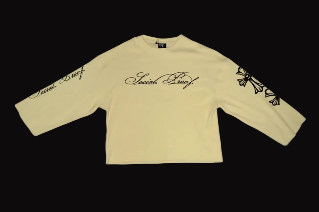 SOCIALPROOF "THE SOCIAL CROSS THERMAL" LONG SLEEVE