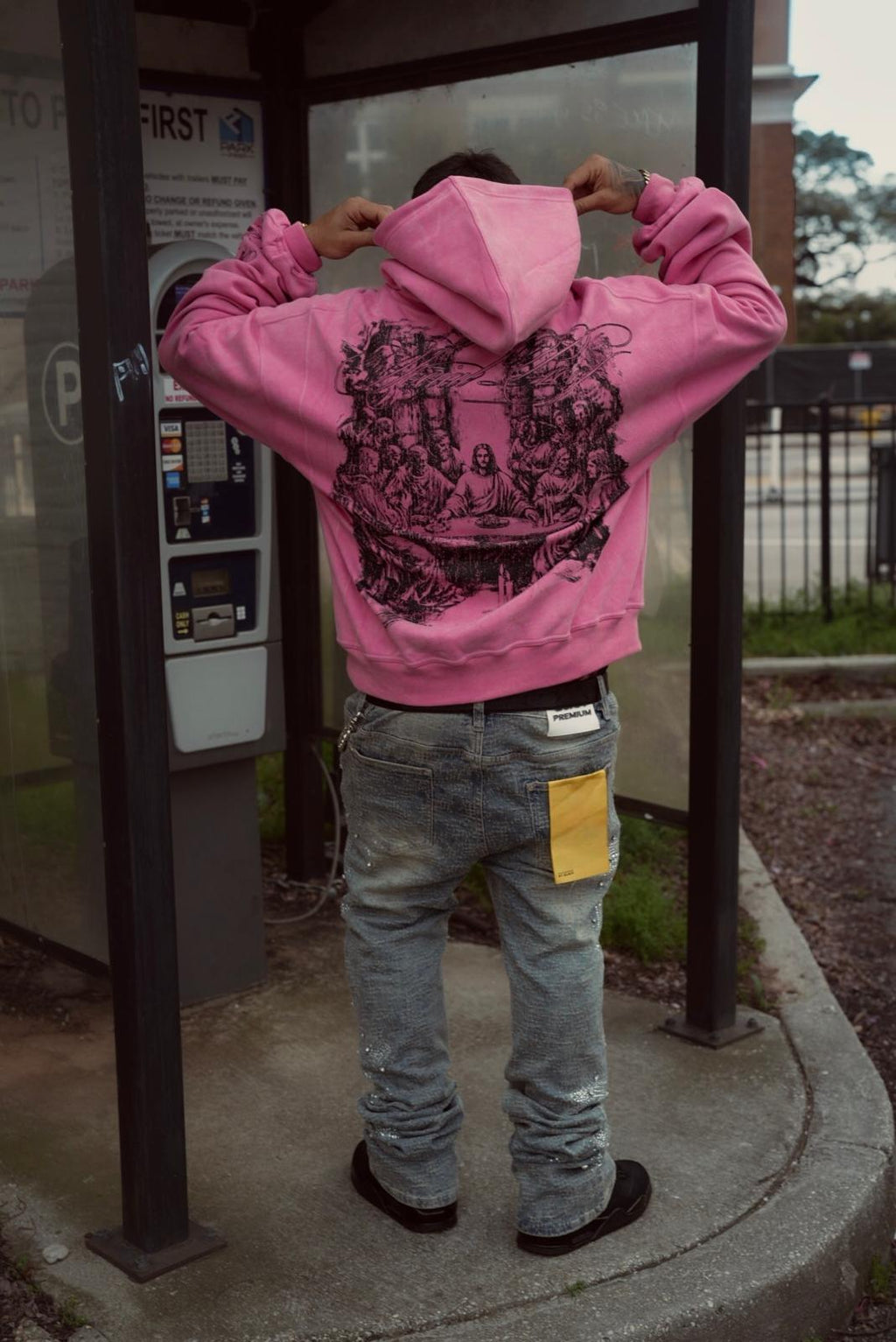 "ALL WE NEED IS JESUS" HODDIE (PINK)